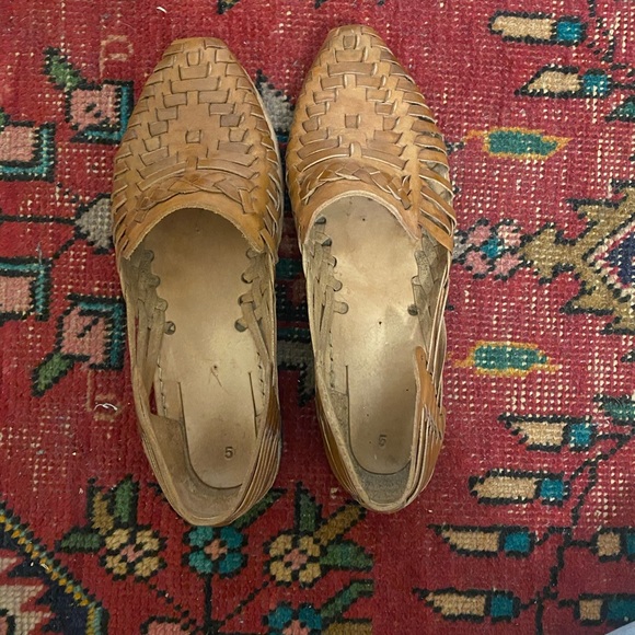 Leather Huarache Sandals - Picture 2 of 4